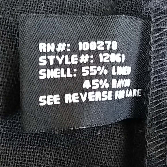 Black Linen Unlined Jacket - Picture 6 of 6